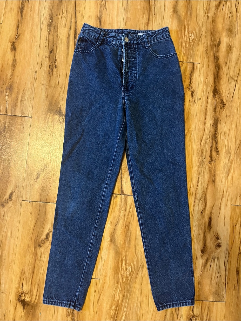 Vintage BONGO High-Rise Indigo Tapered Women’s Jeans- RUN VERY SMALL